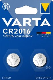 Varta 3.0v Button Cell Battery - Cr2016 6016101402 3 0v Lithium Battery 120x80mm Varta Electronics X2 Bl