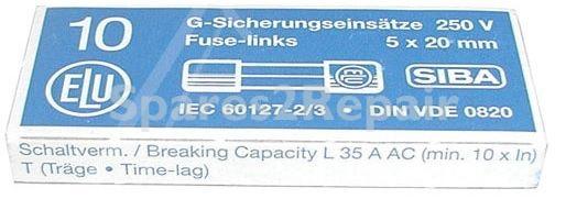 Siba Glass T Fuse 5x20mm Time Lag - 0 032a-t Feinsicherung 5x20 Inh:10 stk