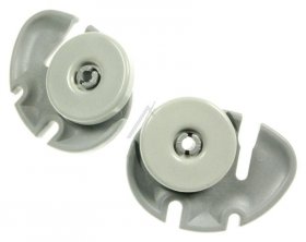 Compatible Roller For Dishwasher Basket - Kit Basket Wheel Grey-2 Pcs-alternative For Electrolux