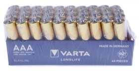 Varta Aaa 1,5v Battery - Lr3 04103 101 394 1 5v Alkaline Micro Aaa 40 Pack Longlife
