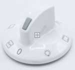 Control Knobs - 9046978 Scandium 1609 Stainless Steel Knob [Amica]