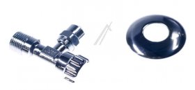 Angle Valve - Elbow Tap Rosette 10mm