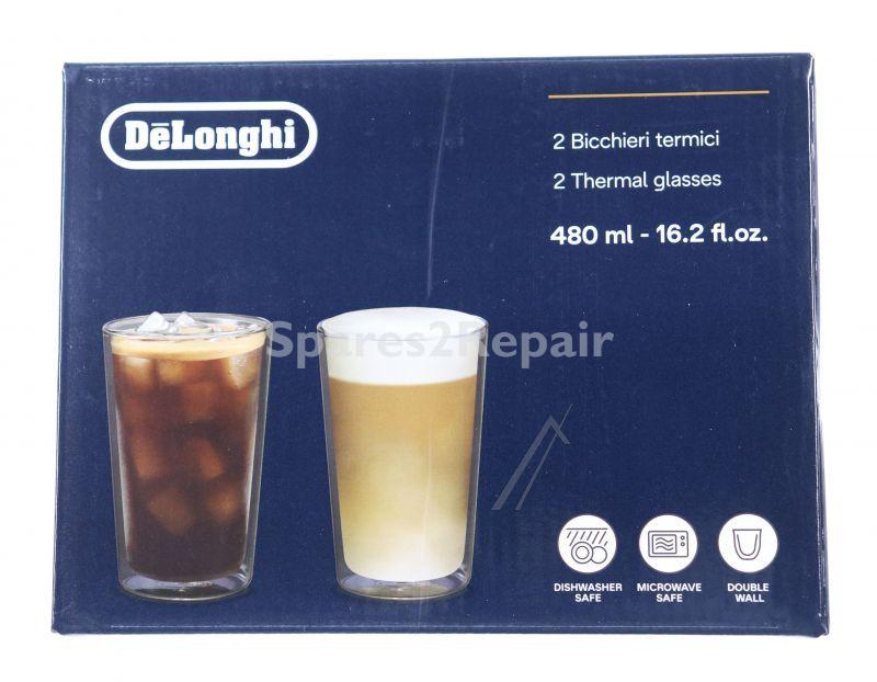 Container - Dlsc319 As00001404 Double Wall Thermal Glasses 480ml Set Of 2 [Delonghi]