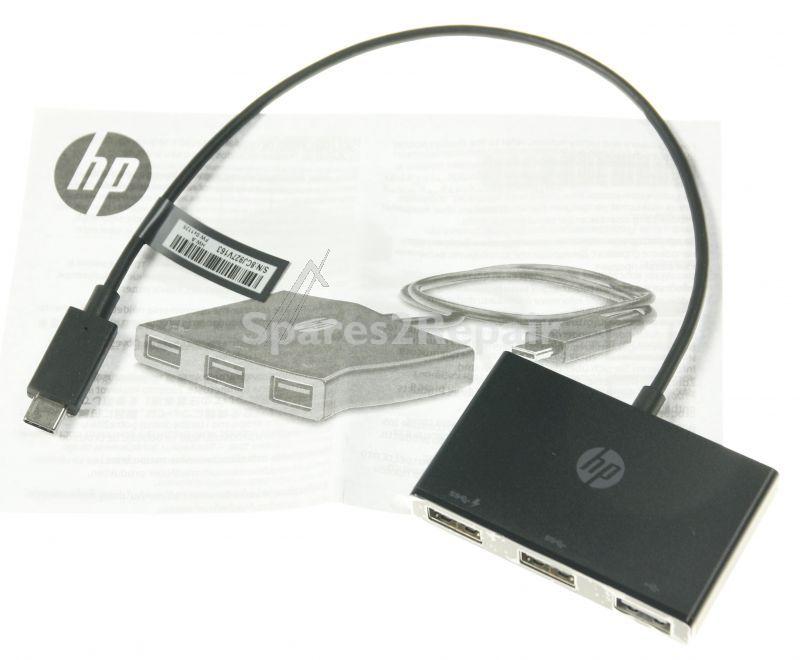 Hewlett Packard Usb-connector - Usb-c To Usb-a Hub - 916838-001
