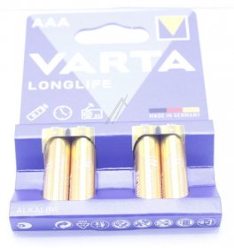 Varta Aaa 1,5v Battery - Lr3 4103101414 1 5v Alkaline Micro Varta (4xblister) Longlife