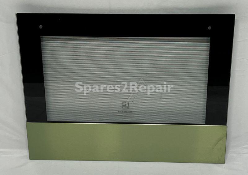 Door - 5551184319 Window Black Aeg 595 5x332mm [Electrolux Aeg]