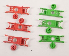 Fixings And Brackets - 12053302 Holder Enclosed Items - Fixation Side Trim Neff New 2x Red And 2x Green [Bosch Siemens]