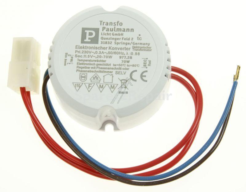 Paulmann Transformer For Halogen Lamp - 20-70w Vde Disc Elektroniktrafo Weiss 20-70 Watt