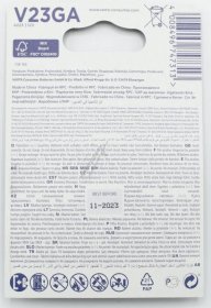 Varta High volt Batteries - 4223101402 V23ga 12v- Varta 120x80mm Electronics Blister De2