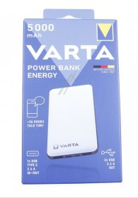 Varta Battery Consumer - 57975 101 111 Varta Power Bank Fast Energy 5000mah + Micro Usb Lead
