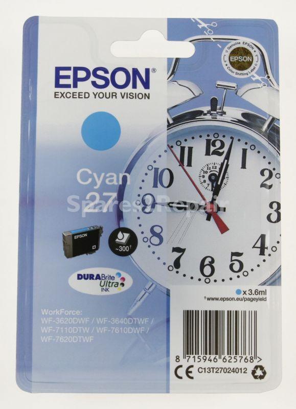 Epson Cartridge - 27 C13t27024012 Ink Cartridge Cyan 3 6ml