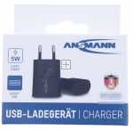 Ansmann Usb Power Supplies - Home Charger Hc105 1001-0108 Usb Charger-power Adapter + 1 Usb Connection 1a 5w
