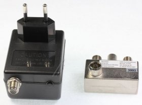 Axing Aerial Amplifier - Tvs 21-00 Verteilverstarker 2-fach Zum Aufstecken Auf Ant.dosen Bk-tau