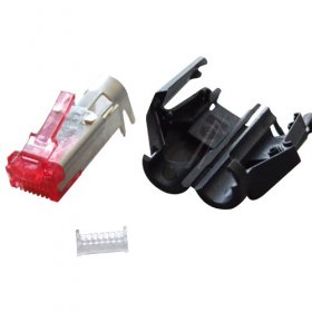 Hirose Electric Rj45-plug - Rj45-plug Cat6,black
