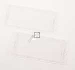Lamp Cover - C00642344 488000642344 Lamp Cover Rectangular (2 Pcs) [Whirlpool Indesit]