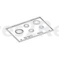 Hot Tray - 140015092285 Arbeitsplatte Inox Faure 744x5 [Electrolux Aeg]
