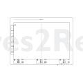 Oven inner Door Glass - 140074681010 Door Glass Printed 522x393mm [Electrolux Aeg]