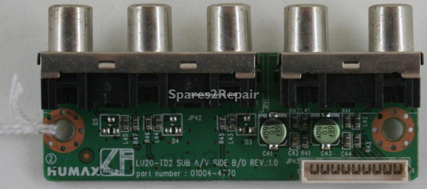 Humax LU20-TD2 - Side AV - 01004-4770 - SUB A/V - SIDE B/D - REV 1.0