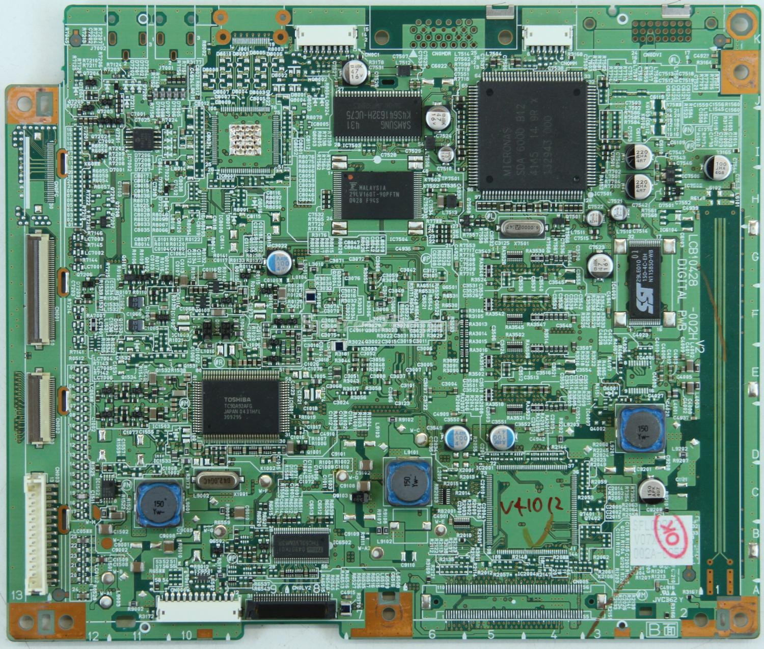 JVC LT-26D50BJ - Digital Board - LCA10428-60B - LCB10428 -002H - DIGITAL PWB