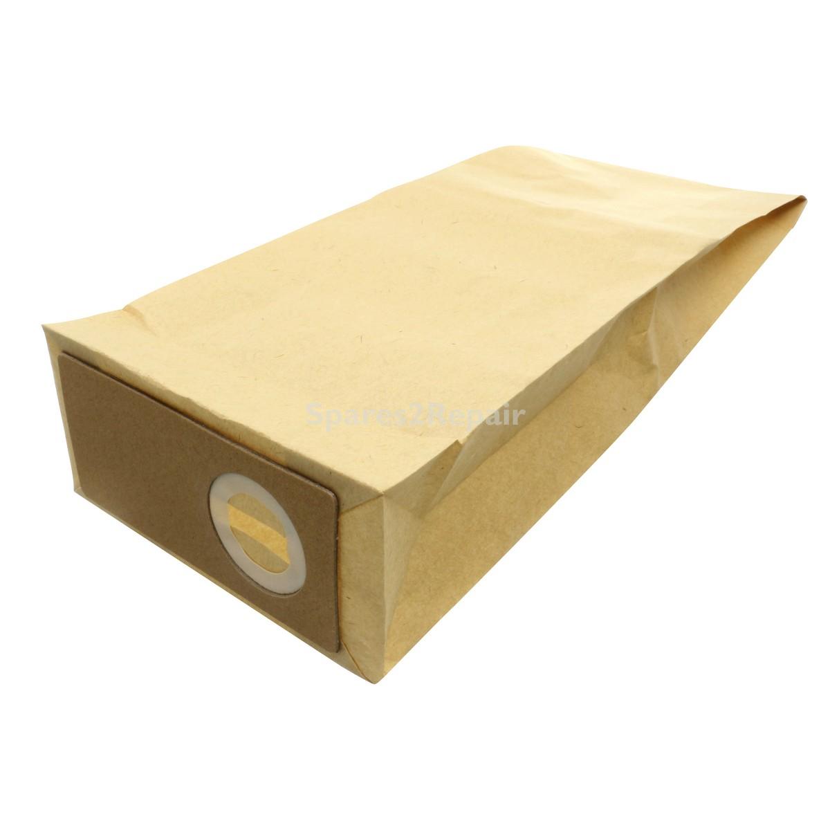 Compatible VB480 for Trewax RX30, UPV550; Qualvac Upright; Nilfisk GU350A; Premiere UV160; Truvox Evolution; Karcher CW30 Series Paper Bags (Pack of 5)