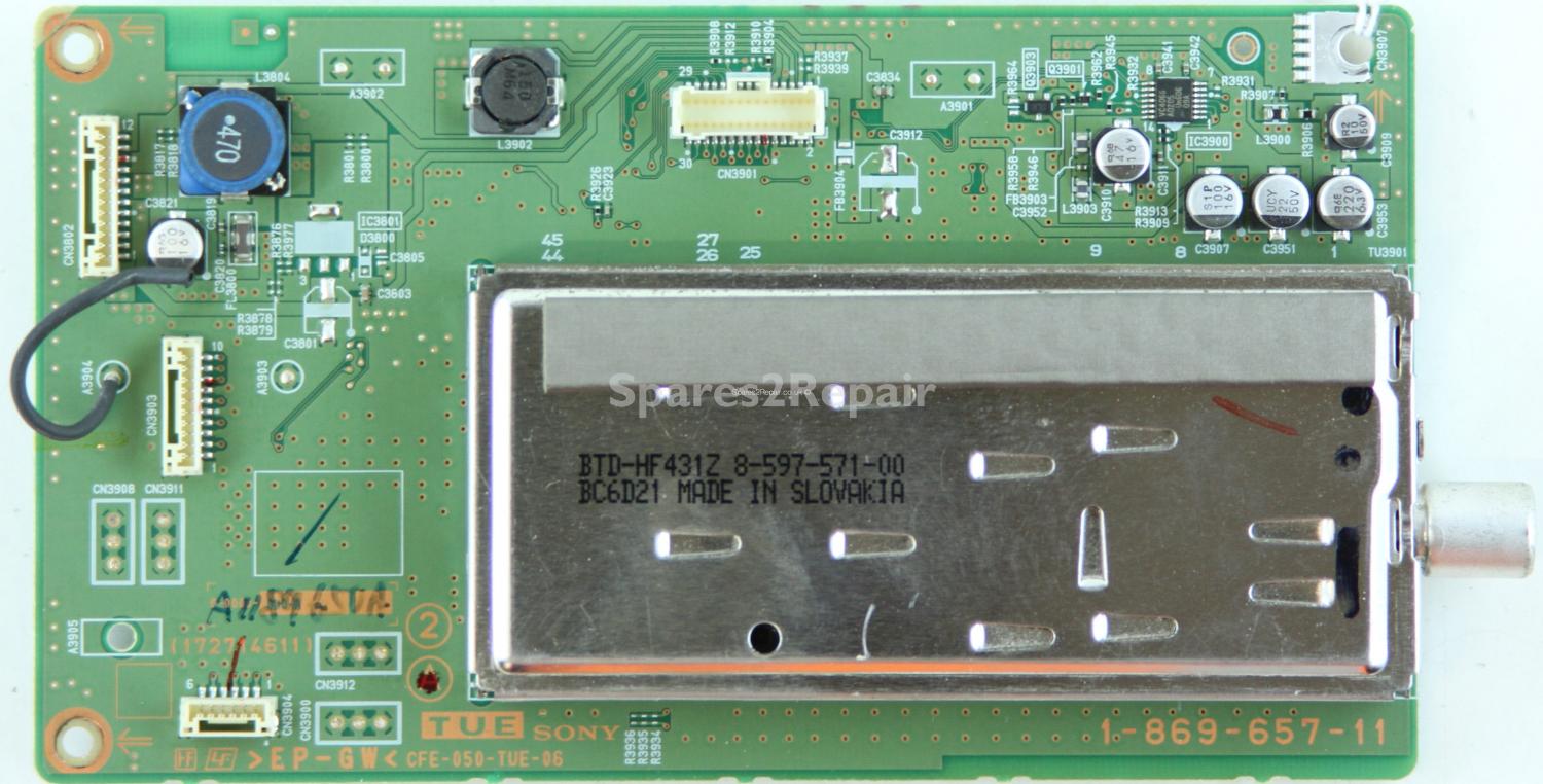 Sony KDL-46X2000 - Tuner - 1-869-657-11 (172714611) - CFE-050-TUE-06