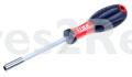 Stier Universal Holder For Bits - Bitholder Bit Holder With Kraftform Handle And Permanent Magnet 1-4" 6 3mm Hex Drive - 902142